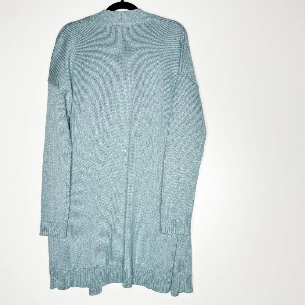 NEW J.Jill Pure Jill Rib Cardigan Knit Safety Pin Closure Women's Size Small